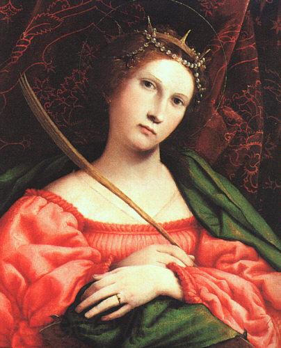 Lorenzo Lotto St.Catherine_aaa Spain oil painting art